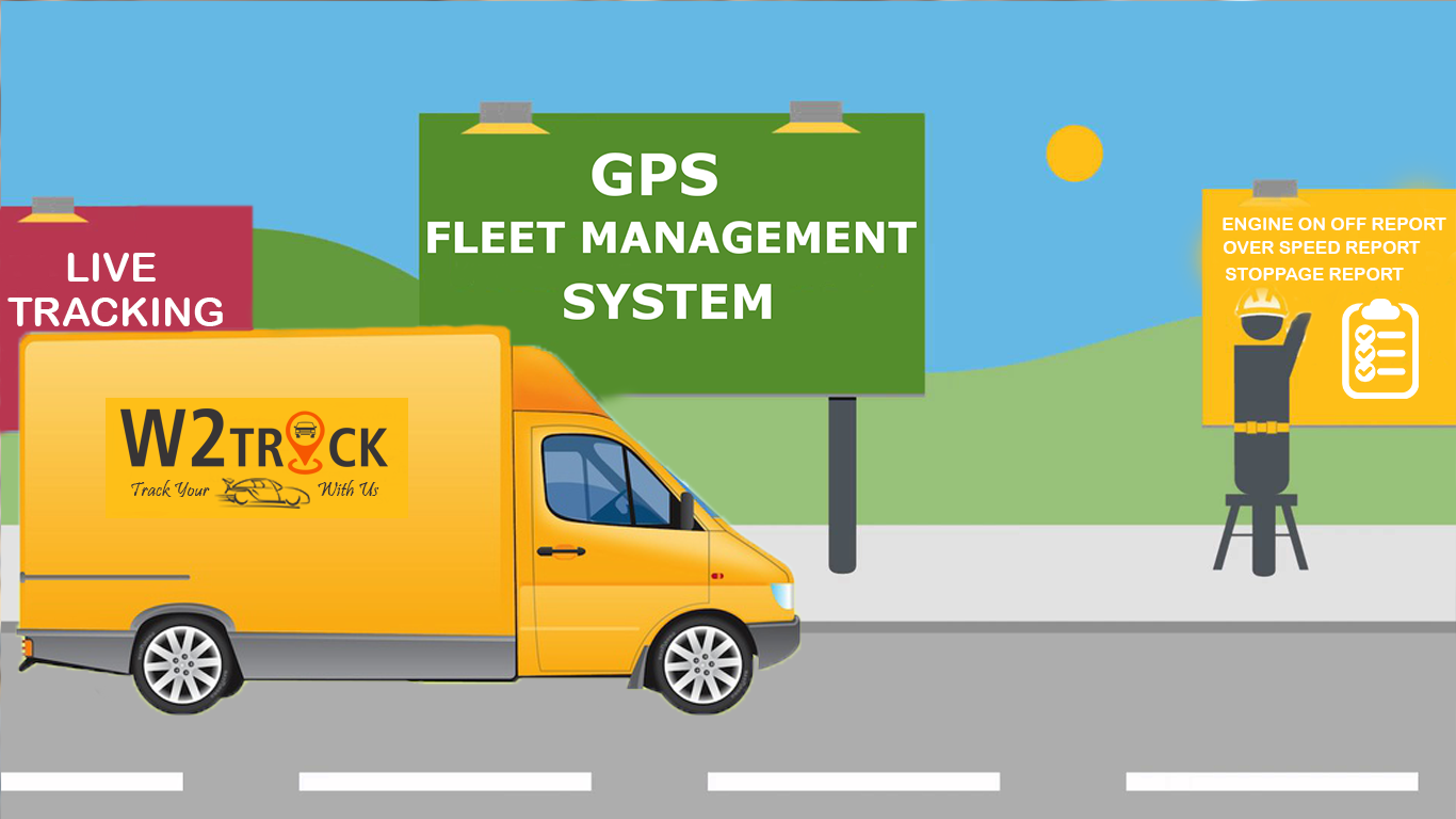 W2Track GPS tracking India, GPS vehicle tracking Mumbai, Fleet Management Tracking